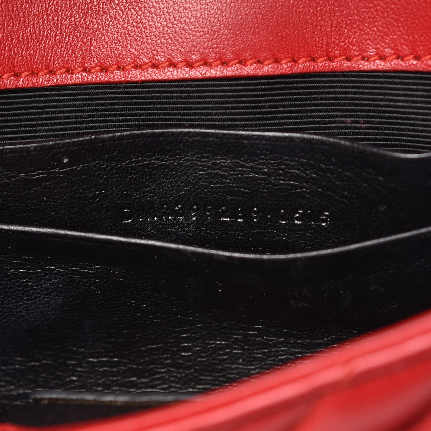 Saint Laurent Nappa Matelasse Chevron Classic Monogram Baby Chain Bag New Red 10 of 10