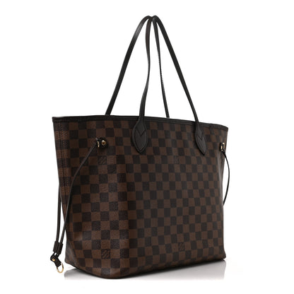 Louis Vuitton Damier Ebene Neo Neverfull MM Rose Ballerine 3 of 9