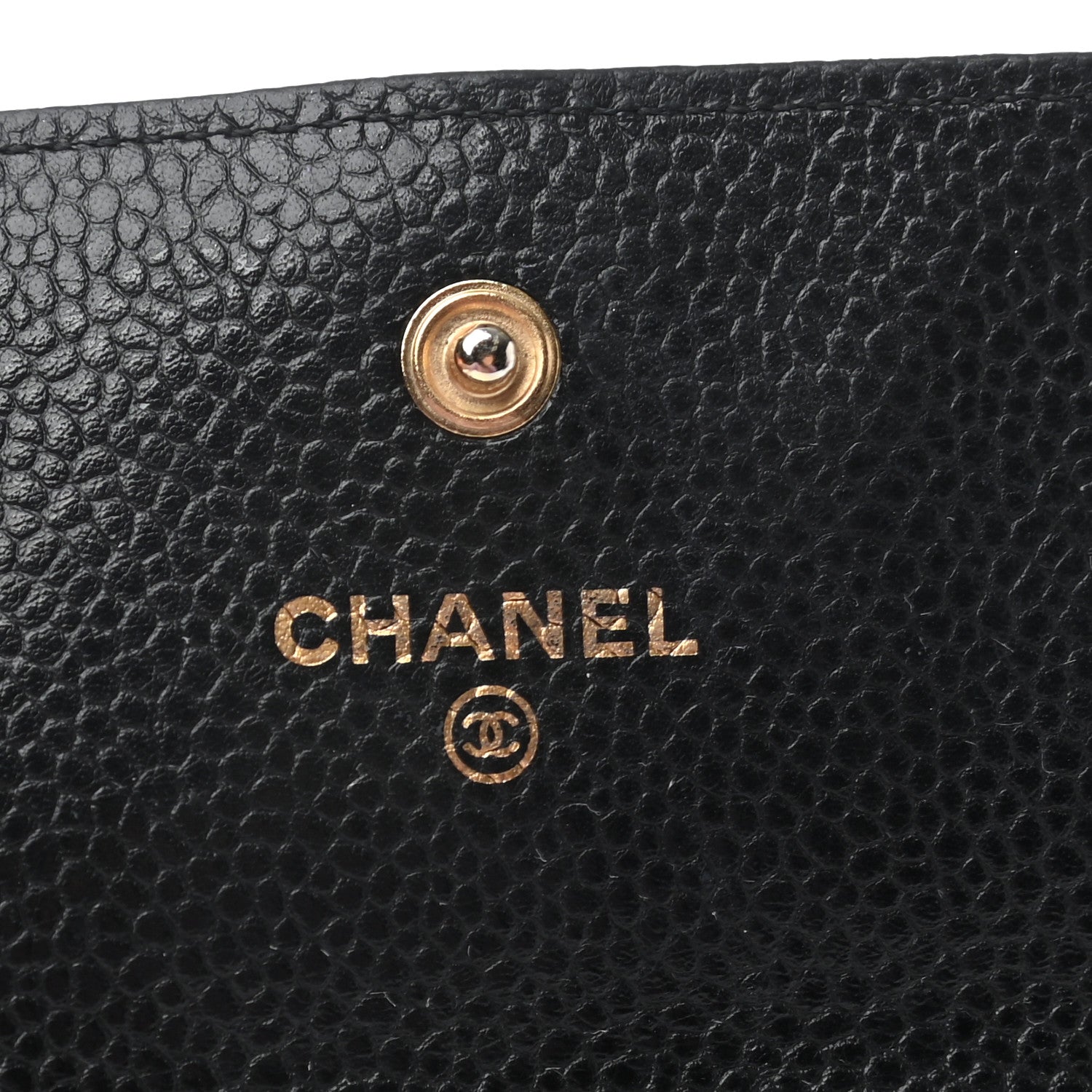 Chanel Caviar Quilted Large Gusset Flap Wallet Black 6 of 8