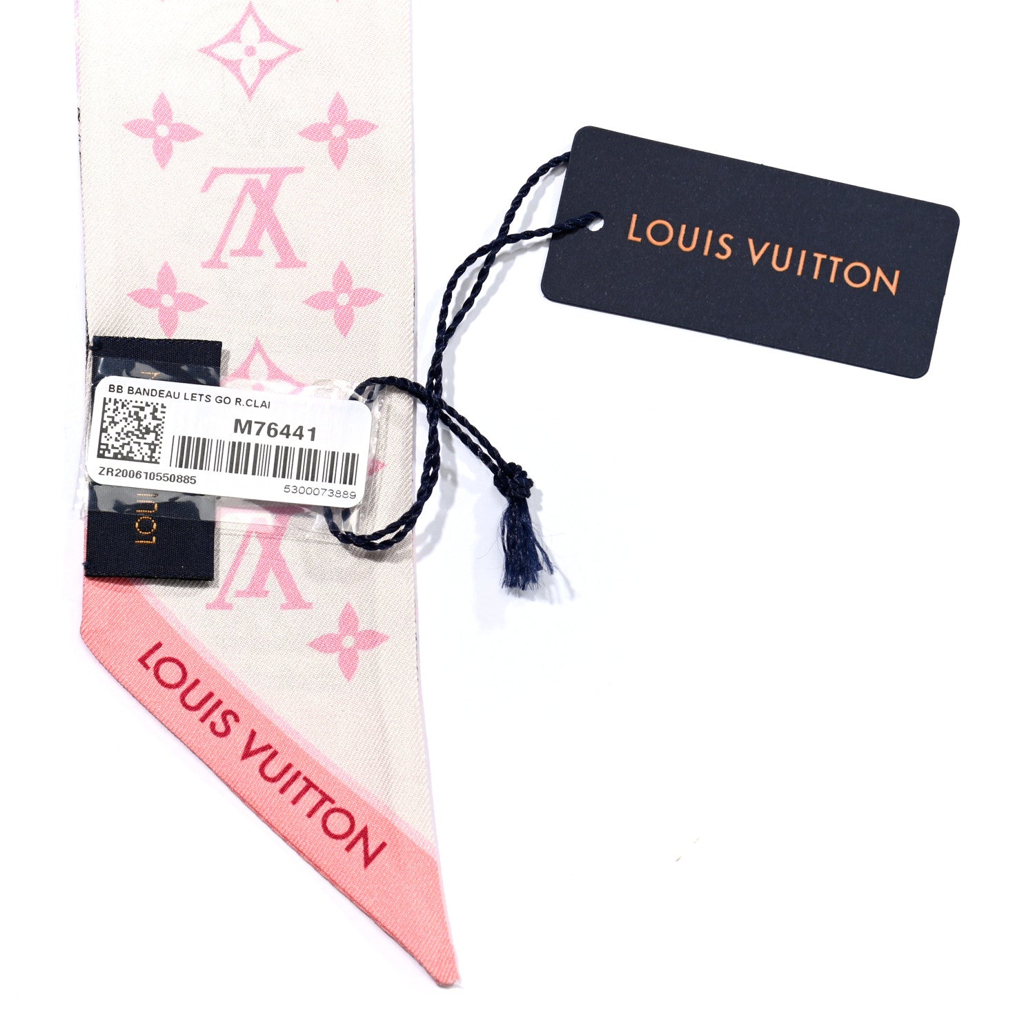 Louis Vuitton Silk Monogram Let's Go BB Bandeau Pink 3 of 3