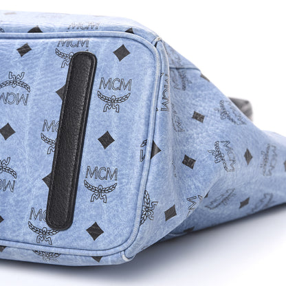 MCM Visetos Medium Project Reversible Shopper Tote Blue 12 of 18