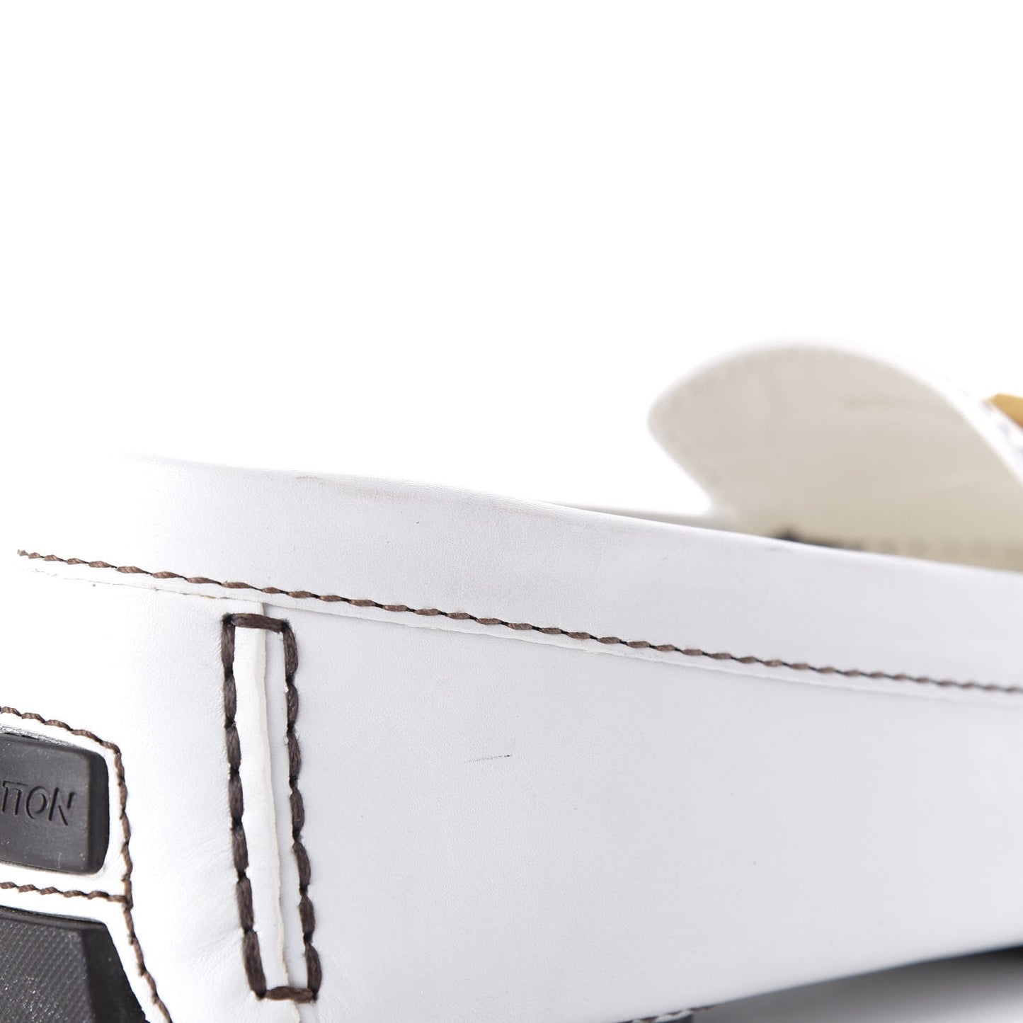 Calfskin Mens Monte Carlo Car Shoe Moccasin Loafers 10 White