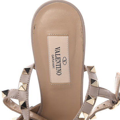 Valentino Garavani Patent Rockstud Ankle Strap 65mm Pumps 37 Poudre 8 of 13