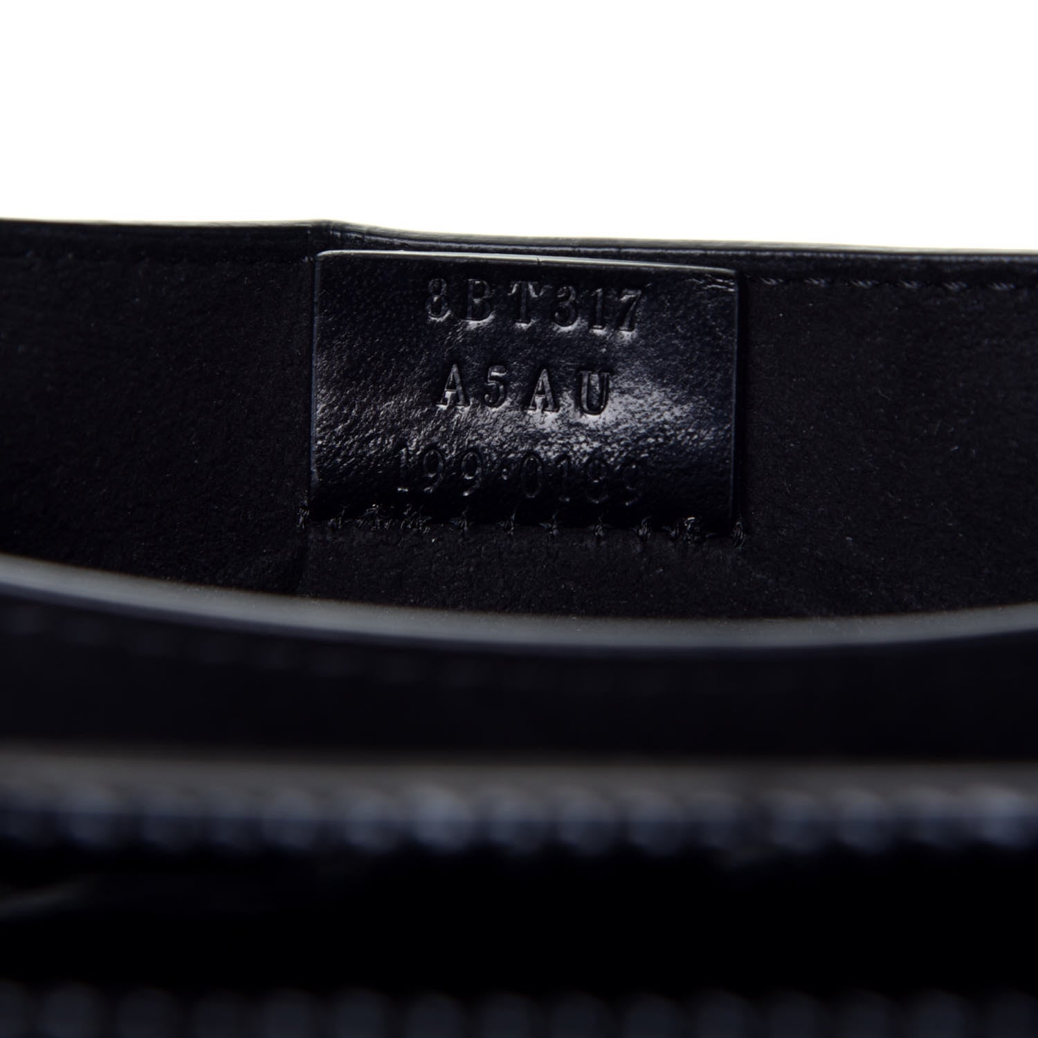 Fendi Vitello Vernice Mou Karligraphy Crossbody Bag Black 7 of 9