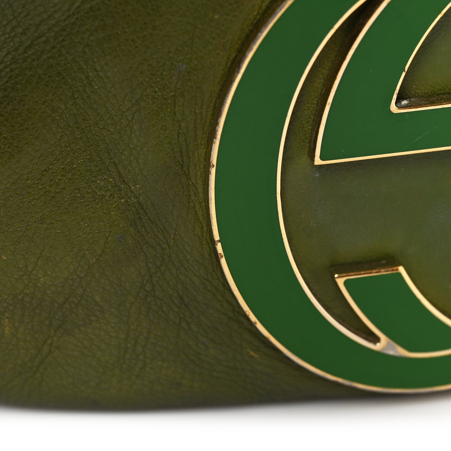 Calfskin Enamel Blondie Hobo Green