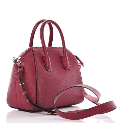 Givenchy Sugar Goatskin Mini Antigona Fig Pink 3 of 12