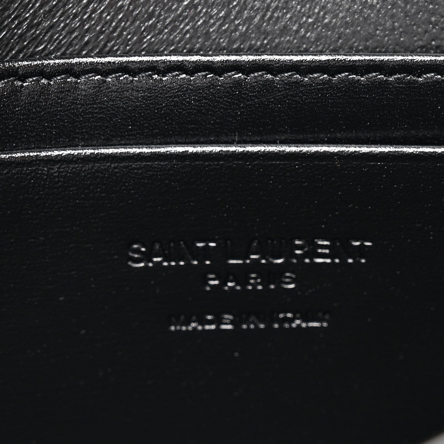 Saint Laurent Smooth Calfskin Monogram Crossbody Bag Black 6 of 10