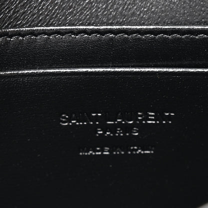 Saint Laurent Smooth Calfskin Monogram Crossbody Bag Black 6 of 10