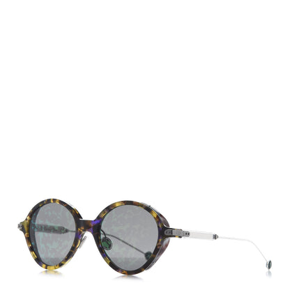 Christian Dior Acetate Leaf Print Umbrage Round Sunglasses Green Foliage 1 of 8