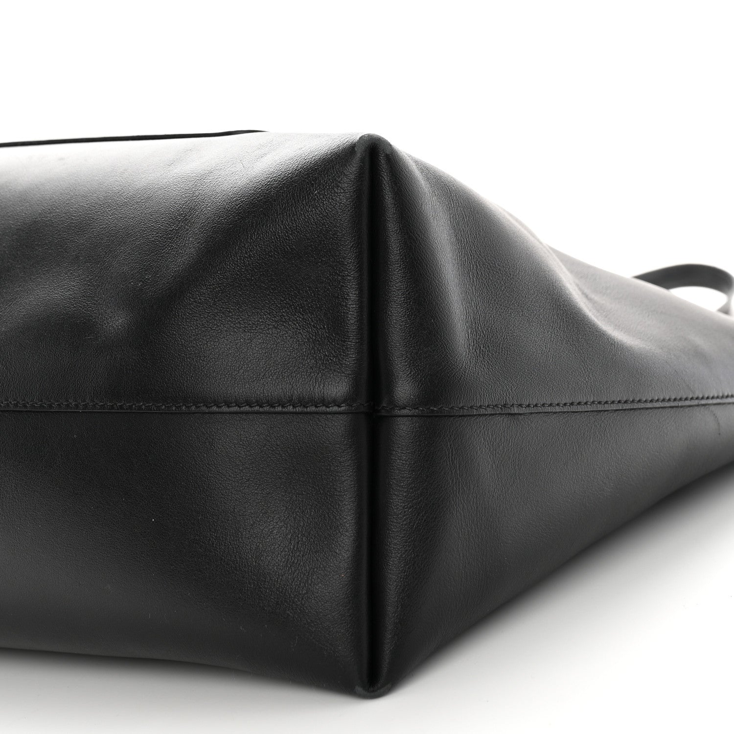 Prada City Calf Front Pocket Large Shopping Tote Black 10 of 13