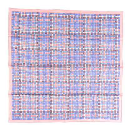Hermes Silk Bolduc Au Carre Scarf 90 Bleu Pale Rose Pale 1 of 5