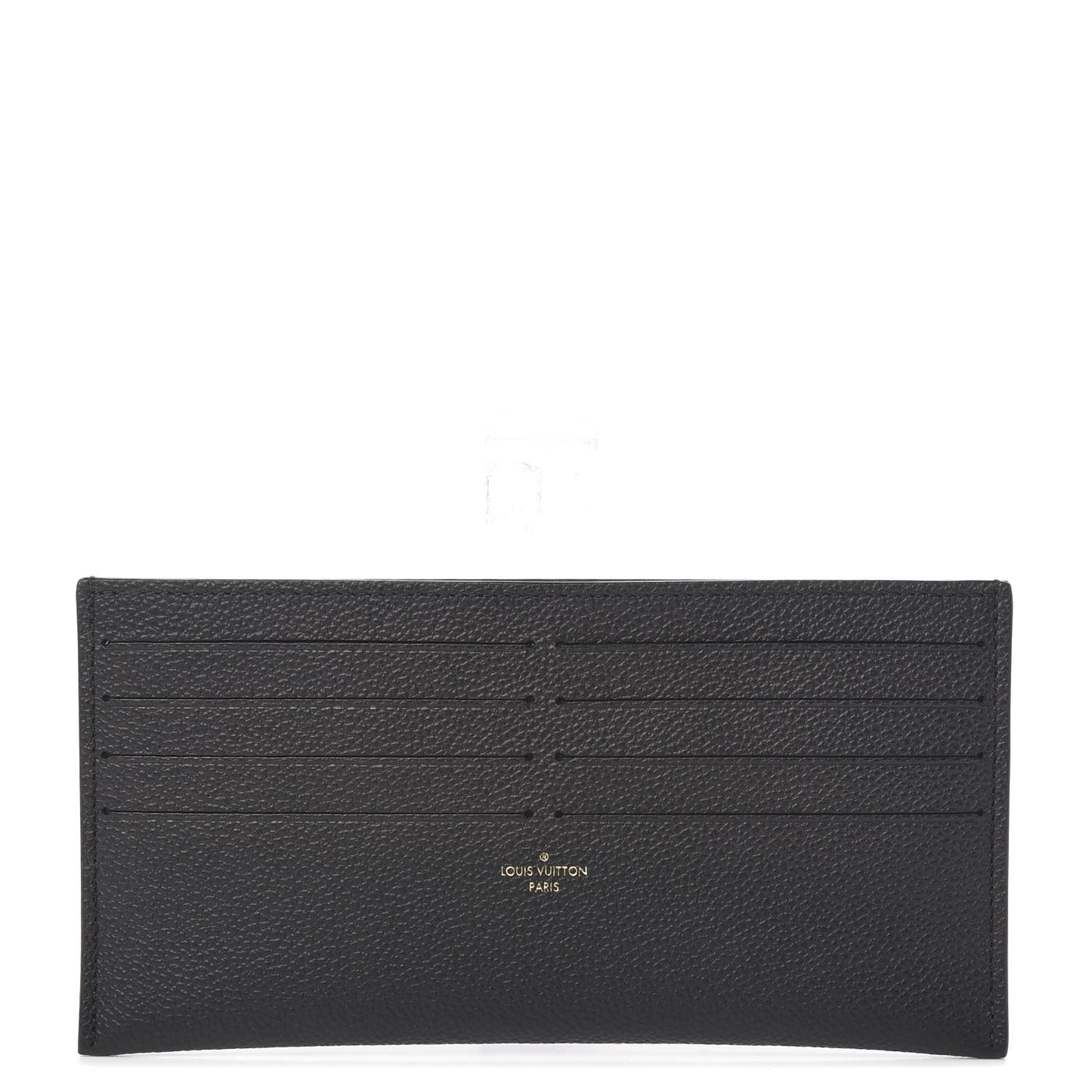 Calfskin Felicie Chain Wallet Card Holder Insert Black