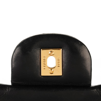 Chanel Lambskin Quilted Jumbo Single Flap Black 6 of 9