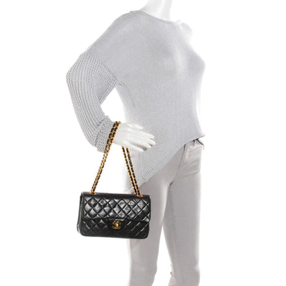 Chanel Lambskin Quilted Small Double Flap Black 2 of 9