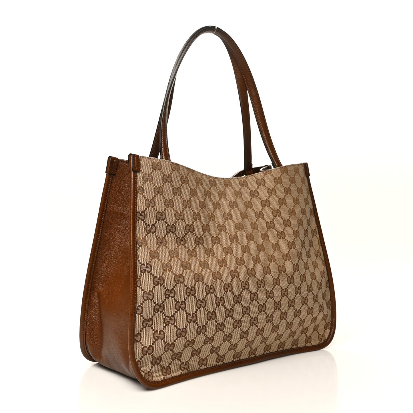 Monogram Horsebit 1955 Tote Bag Beige Brown Sugar
