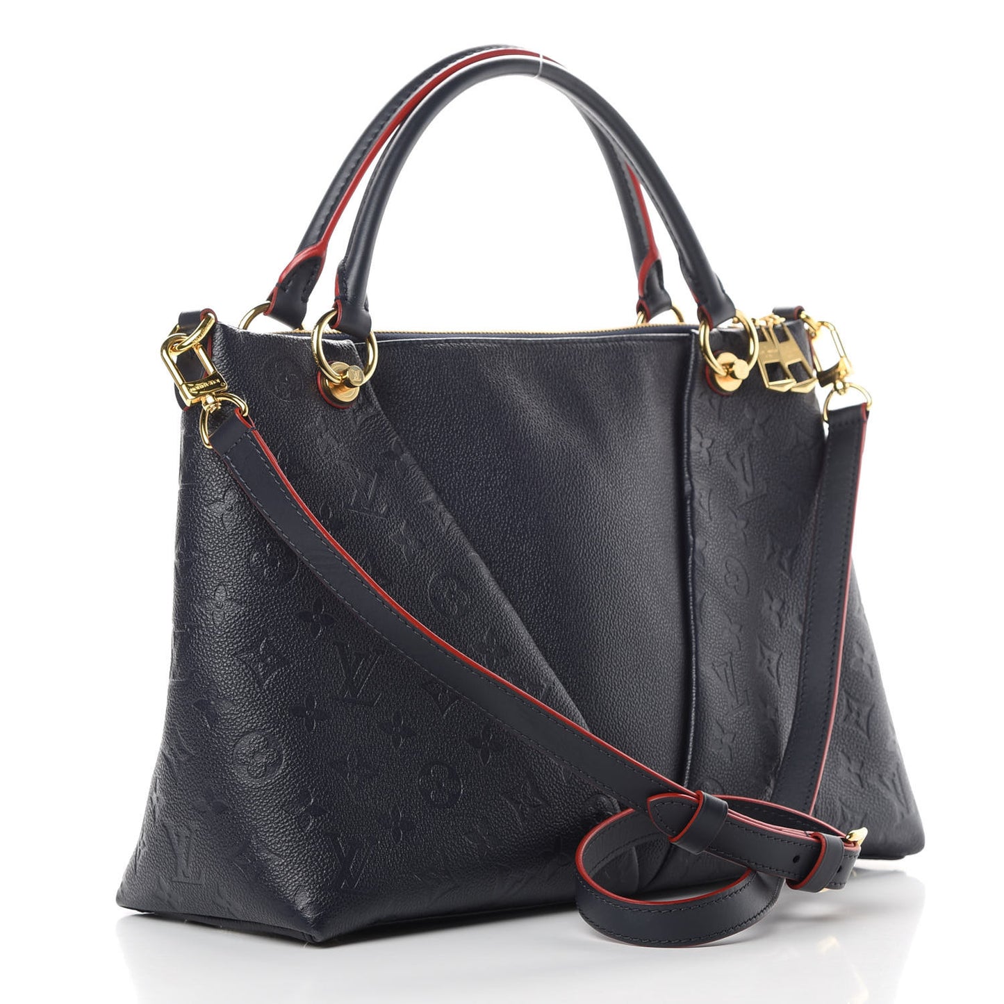 Empreinte V Tote MM Marine Rouge