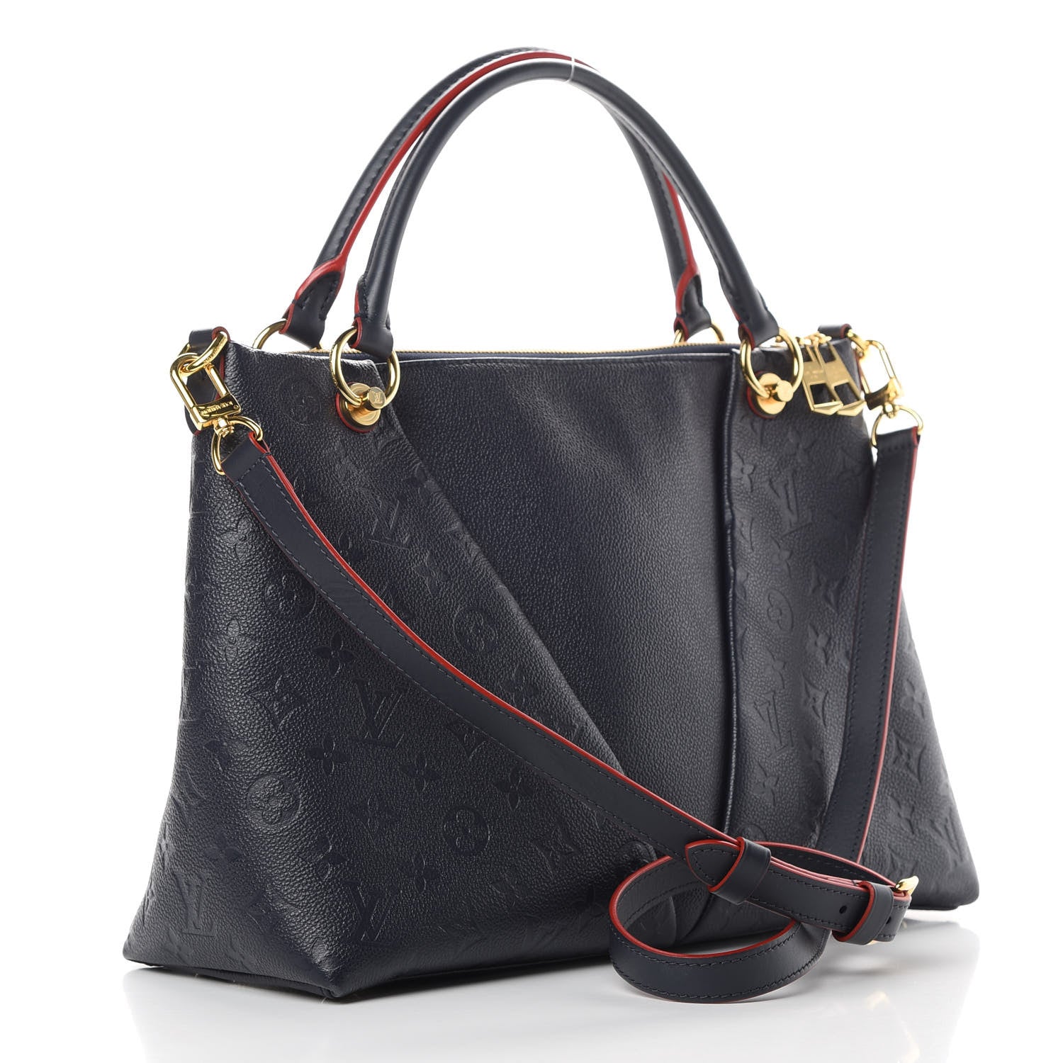 Louis Vuitton Empreinte V Tote MM Marine Rouge 3 of 11