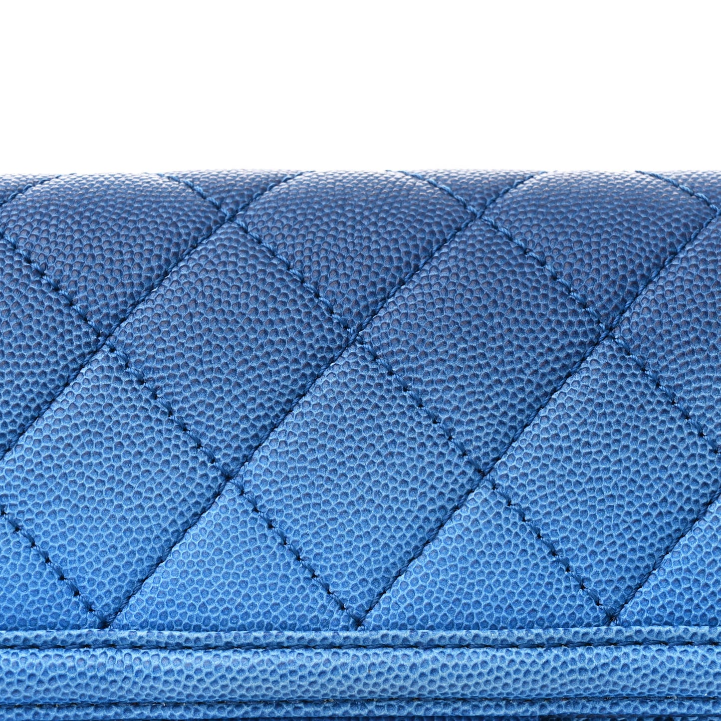 Caviar Quilted Sunset On The Sea Waist Bag Blue