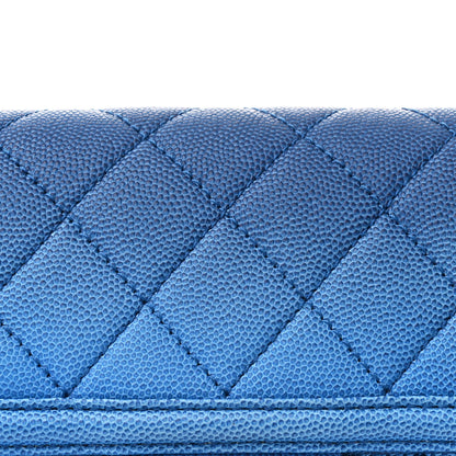Chanel Caviar Quilted Sunset On The Sea Waist Bag Blue 8 of 12
