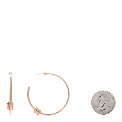Bulgari 18K Rose Gold Large B.Zero1 Hoop Earrings 2 of 4