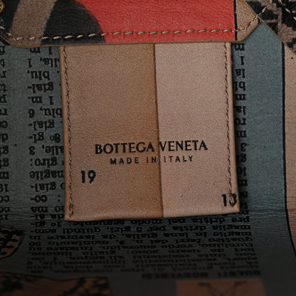 Bottega Veneta Newspaper Print Small Shopper Tote Beige Multicolor 6 of 10