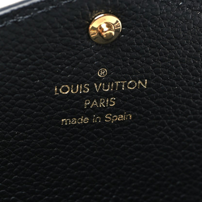 Louis Vuitton Monogram Empreinte Giant Sarah Wallet Black Beige 6 of 8