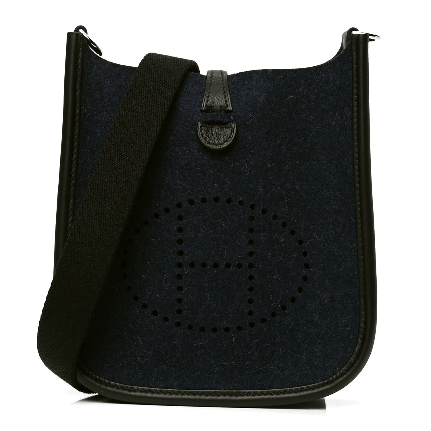 Hermes Swift Sangle Wooly Evelyne TPM Bleu Nuit Black 1 of 4