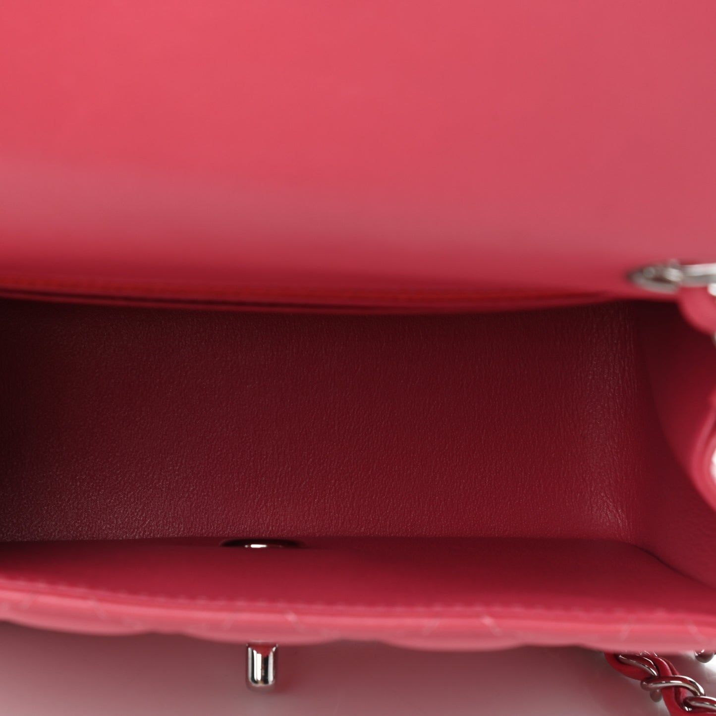 Lambskin Quilted Mini Square Flap Pink