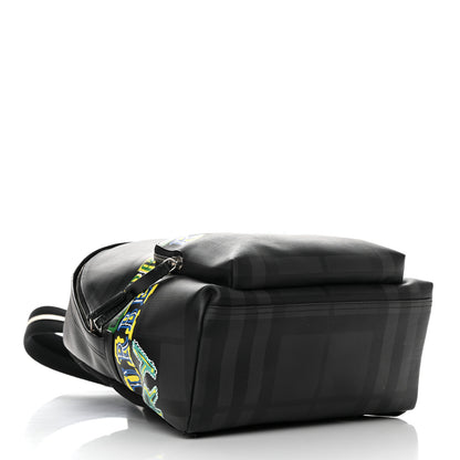 Burberry Canvas London Check Print Abbeydale Backpack Black 4 of 16