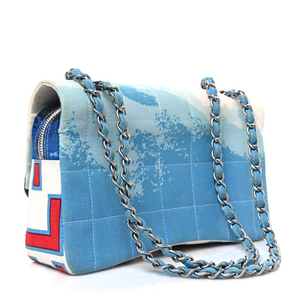 Chanel Canvas Square Quilted Surf Flap Multicolor 3 of 8