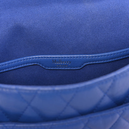 Mulberry Shiny Buffalo Quilted Darley Shoulder Bag Porcelain Blue 5 of 8