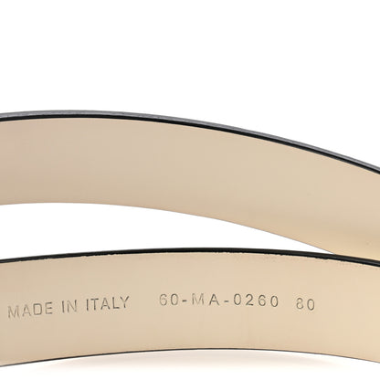 Christian Dior Calfskin Saddle Belt 80 32 White 4 of 9