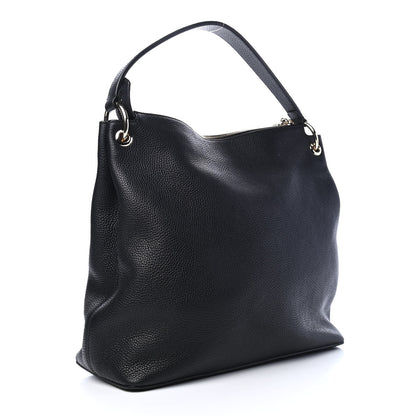 Gucci Pebbled Calfskin Large Soho Hobo Black 2 of 8
