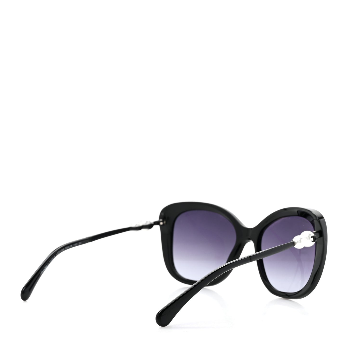 Acetate Polarized Butterfly Winter Pearl Sunglasses 5339-H Black