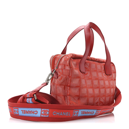 Chanel Nylon Small Travel Tote Red 3 of 10