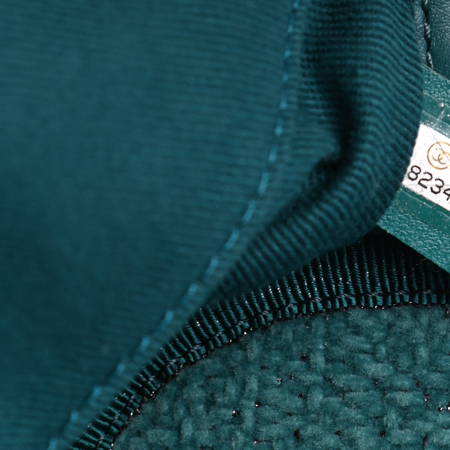 Chanel Lurex Boucle Medium Deauville Tote Turquoise 7 of 9
