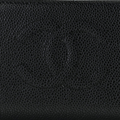 Chanel Caviar Large Timeless CC Zip Around Wallet Black 9 of 13