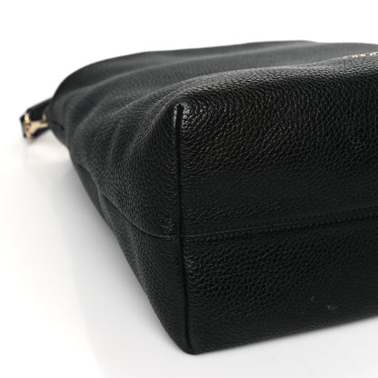 Burberry Grainy Calfskin Medium Cale Hobo Black 8 of 10