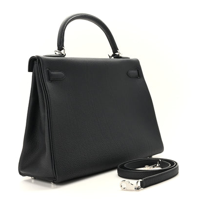 Hermes Togo Kelly Retourne 32 Black 3 of 10