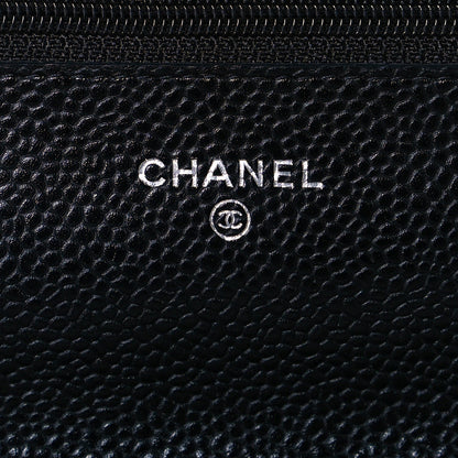 Chanel Caviar Quilted Wallet On Chain WOC Black 7 of 8
