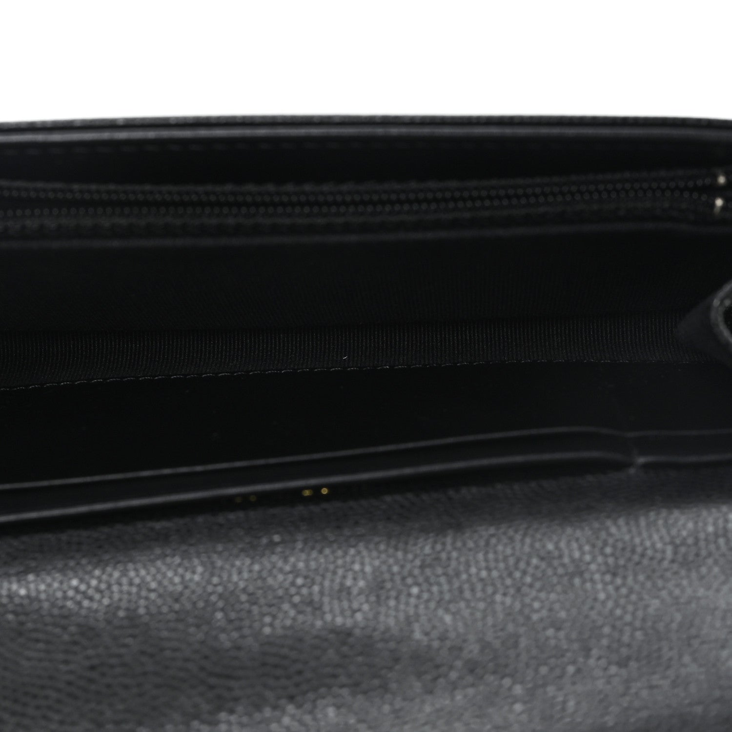 Chanel Caviar Quilted Crystal CC Large Gusset Flap Wallet Black 5 of 8