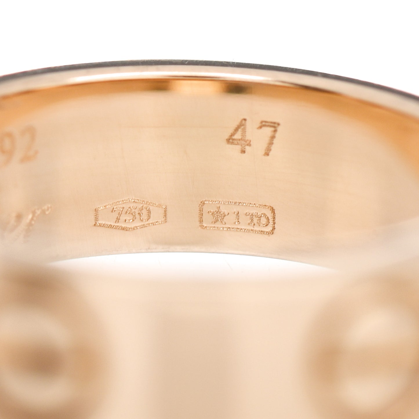 18K Yellow Gold 5.5mm LOVE Ring 47 4