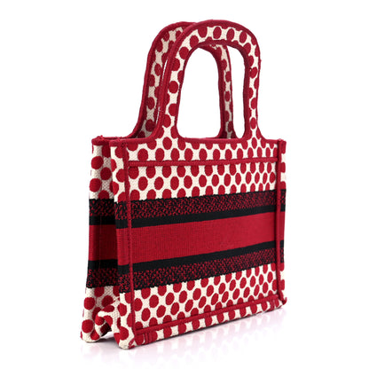 Christian Dior Canvas DiorAmour Dots Mini Book Tote Red 3 of 11