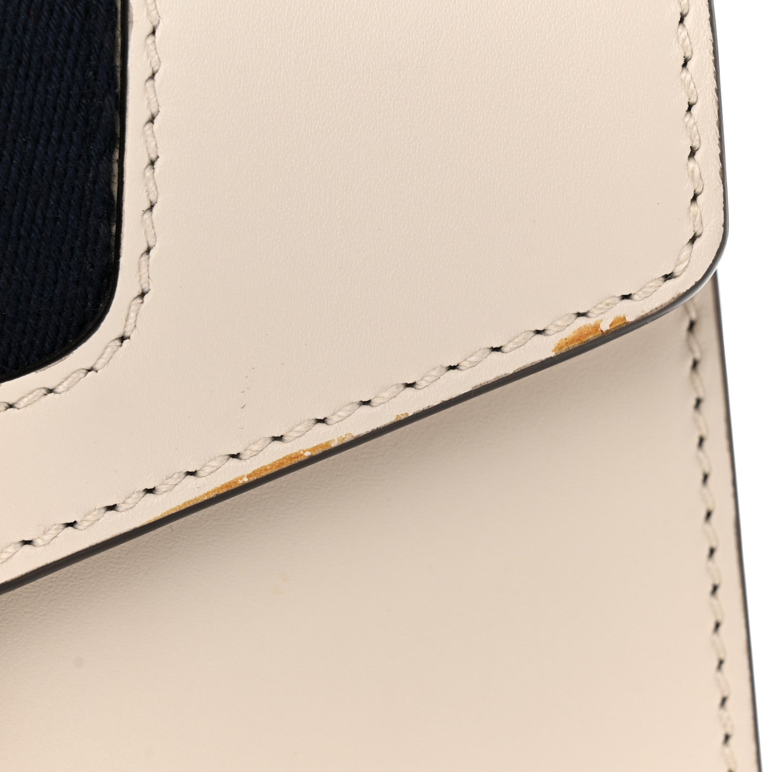 Gucci Calfskin Mini Sylvie Top Handle Bag White 12 of 13