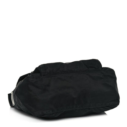 Prada Tessuto Nylon Single Buckle Messenger Bag Black 4 of 15