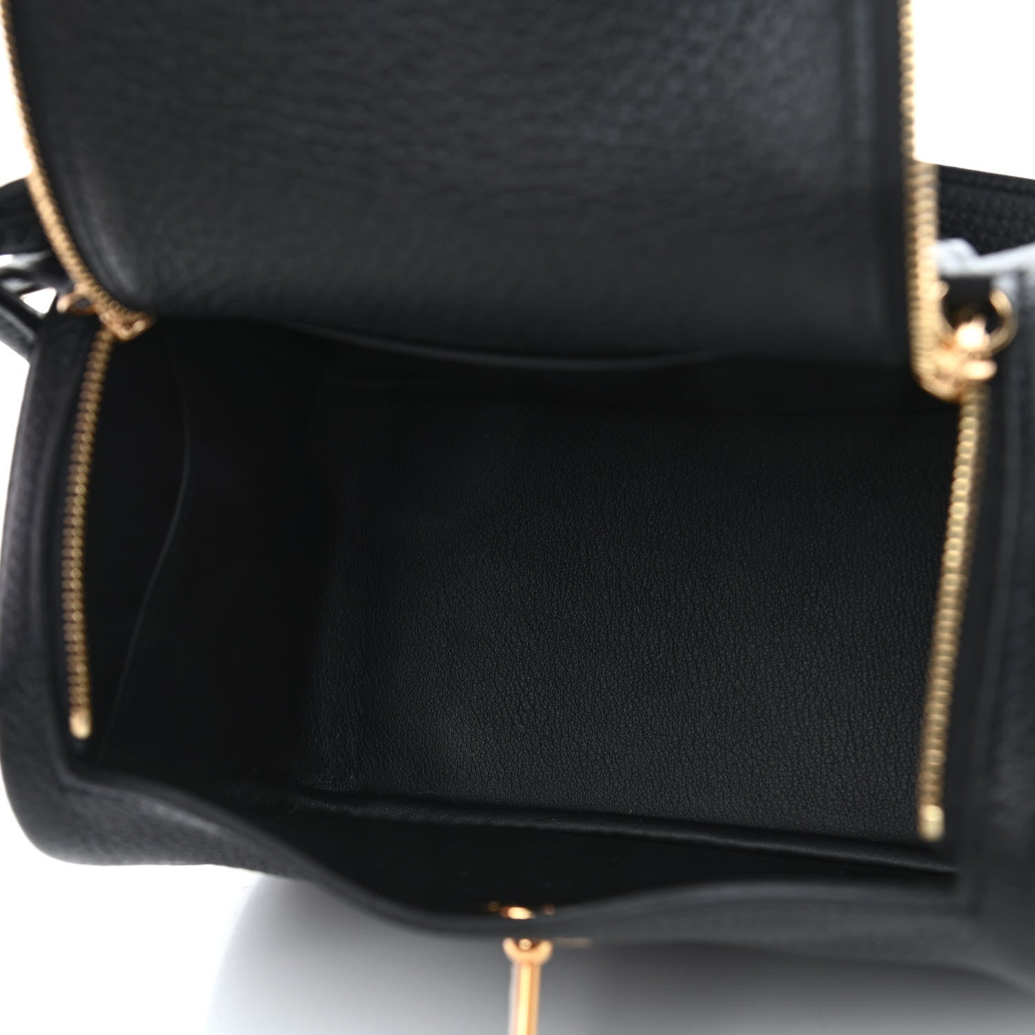 Hermes Taurillon Clemence Mini Lindy 20 Black 4 of 4