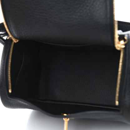 Hermes Taurillon Clemence Mini Lindy 20 Black 4 of 4