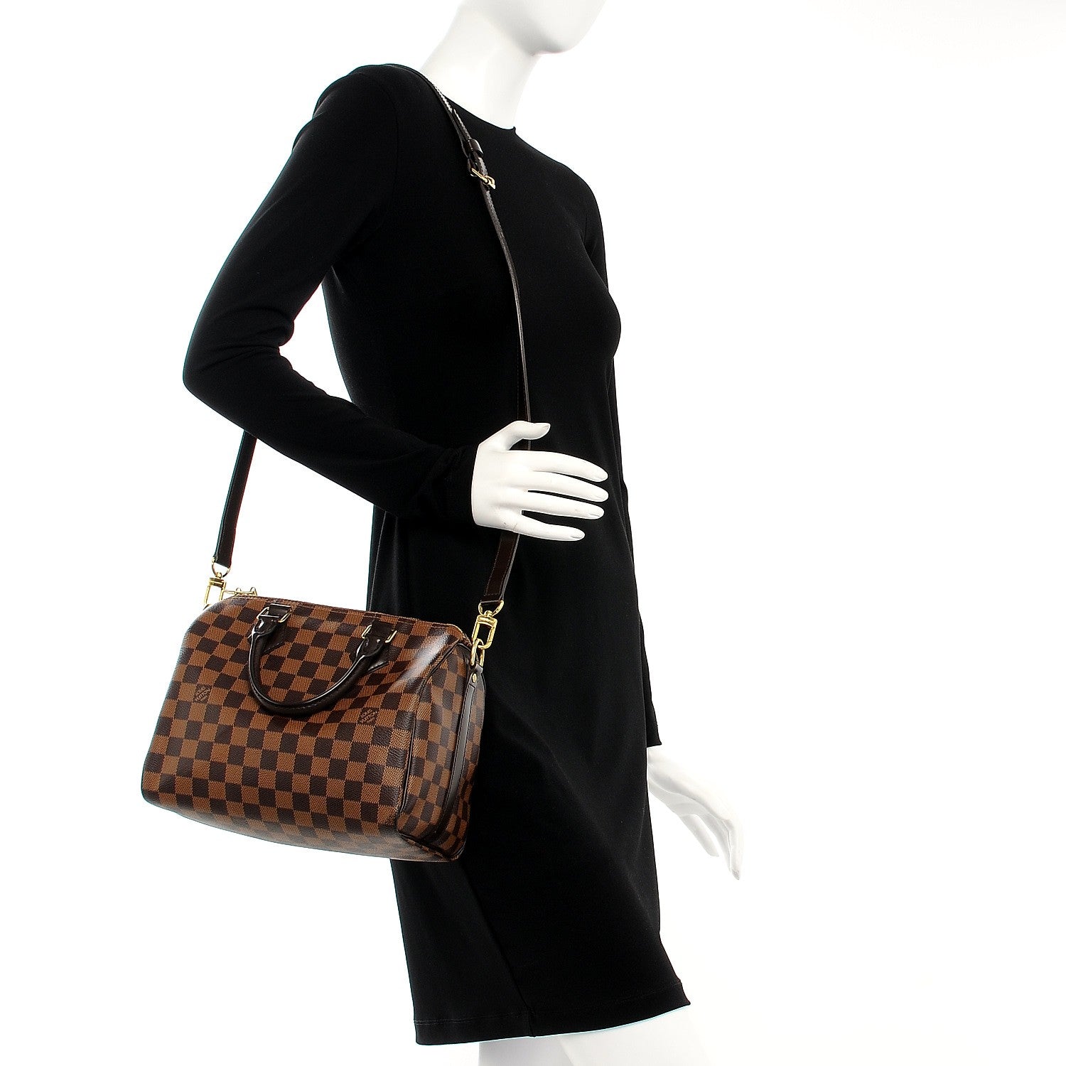 Louis Vuitton Damier Ebene Speedy Bandouliere 25 2 of 9