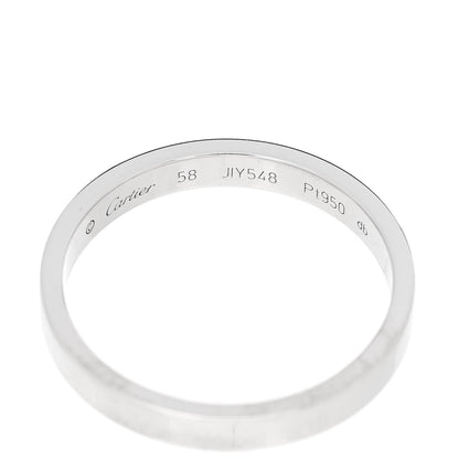 Cartier Platinum 3mm C De Cartier Wedding Band Ring 58 8.25 4 of 5