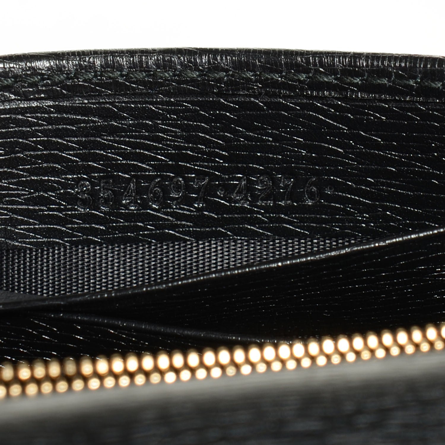 Gucci Textured Calfskin Medium Betty Chain Wallet Black 8 of 8